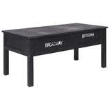 ZNTS Coffee Table Black 100x50x45 cm Wood 284141