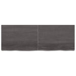 ZNTS Wall Shelf Dark Brown 140x50x cm Treated Solid Wood Oak 363825