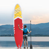 ZNTS Inflatable Paddle Boards Stand Up 10.5'x30 x6 ISUP Surf Control Non-Slip Deck Standing Boat Red 74733306