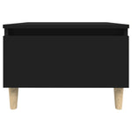 ZNTS Side Tables 2 pcs Black 50x46x35 cm Engineered Wood 819503