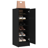 ZNTS Shoe Cabinet Black 32x35x92 cm Engineered Wood 808973