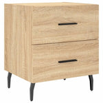 ZNTS Bedside Cabinets 2 pcs Sonoma Oak 40x35x47.5 cm Engineered Wood 827347