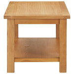 ZNTS Coffee Table 110x55x40 cm Solid Oak Wood 289195