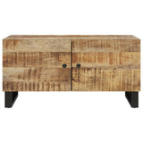 ZNTS Coffee Table 80x50x40 cm Solid Wood Mango&Engineered Wood 350636