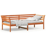 ZNTS Day Bed without Mattress Wax Brown 80x200 cm Solid Wood Pine 842869