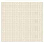 ZNTS Weighted Blanket Light Cream 220x235 cm King 11 kg Fabric 350818