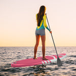 ZNTS Inflatable Paddle Boards Stand Up 10.5'x30 x6 ISUP Surf Control Non-Slip Deck Standing Boat Pink 67609408