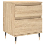 ZNTS Bedside Cabinets 2 pcs Sonoma Oak 40x35x50 cm Engineered Wood 830659