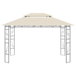 ZNTS Gazebo 4x3x2.7 m Cream 160 g/m² 313915