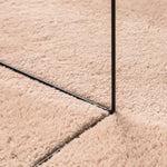 ZNTS Rug HUARTE Short Pile Soft and Washable Blush 160x160 cm 375154