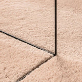 ZNTS Rug HUARTE Short Pile Soft and Washable Blush 160x160 cm 375154
