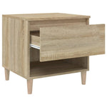 ZNTS Bedside Tables 2 pcs Sonoma Oak 50x46x50 Engineered Wood 819539