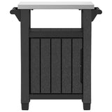 ZNTS Keter Multifunctional Outdoor Table for BBQ Unity Classic Woodlook 422816
