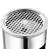 ZNTS Wall Ashtray Dustbin Stainless Steel 26 L 51095