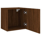 ZNTS TV Wall Cabinets 2 pcs Brown Oak 40.5x30x40 cm Engineered Wood 836909