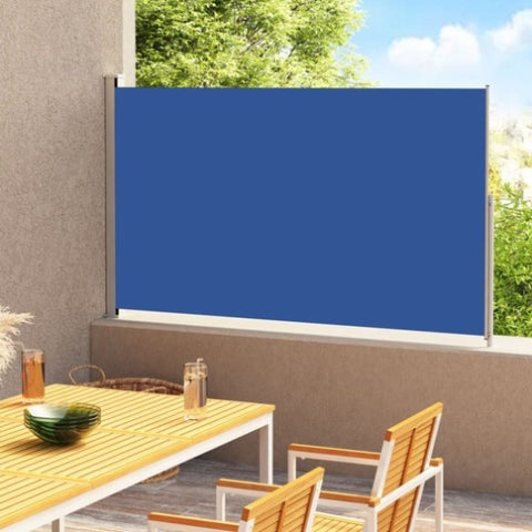 ZNTS Patio Retractable Side Awning 200x300 cm Blue 313415