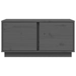 ZNTS Coffee Table Grey 80x50x40 cm Solid Wood Pine 814421