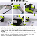 ZNTS Chainsaw, 2400W Electric Chainsaw with 45cm Guide Bar, Lightweight Chain Saw for Cutting Trees, 49848544