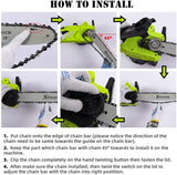 ZNTS Chainsaw, 2400W Electric Chainsaw with 45cm Guide Bar, Lightweight Chain Saw for Cutting Trees, 49848544