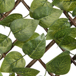 ZNTS Nature Garden Trellis with Laurel Palm 90x180 cm Green Leaves 442632