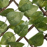 ZNTS Nature Garden Trellis with Laurel Palm 90x180 cm Green Leaves 442632