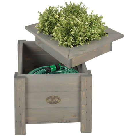 ZNTS Esschert Design 2-in-1 Planter with Hose Storage NG47 421290