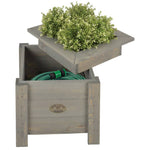 ZNTS Esschert Design 2-in-1 Planter with Hose Storage NG47 421290