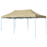 ZNTS Foldable Tent Pop-Up 3x6 m Cream White 42507