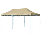 ZNTS Foldable Tent Pop-Up 3x6 m Cream White 42507
