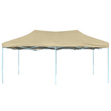 ZNTS Foldable Tent Pop-Up 3x6 m Cream White 42507