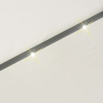 ZNTS Hanging Parasol with LED Lighting 300 cm Sand Metal Pole 42970