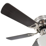 ZNTS Ornate Ceiling Fan with Light 82 cm Dark Brown 50537