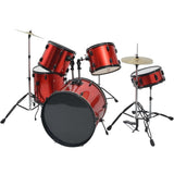 ZNTS Complete Drum Kit Powder-coated Steel Red Adult 70054