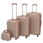 ZNTS Four Piece Hardcase Trolley Set Champagne 91193