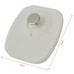 ZNTS RF Hard Tags and Pins 1000 Sets 8.2 MHz White 142252