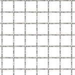 ZNTS Crimped Garden Wire Fence Stainless Steel 100x85 cm 11x11x2 mm 142287