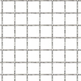 ZNTS Crimped Garden Wire Fence Stainless Steel 100x85 cm 21x21x2.5mm 142289