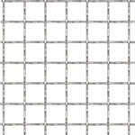 ZNTS Crimped Garden Wire Fence Stainless Steel 100x85 cm 31x31x3 mm 142291