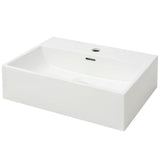 ZNTS Basin with Faucet Hole Ceramic White 51.5x38.5x15 cm 142346