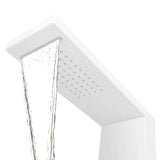 ZNTS Shower Panel System Aluminium Matte White 142372