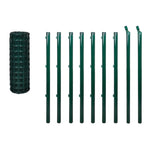 ZNTS Euro Fence Steel 10x1.5 m Green 142395