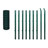ZNTS Euro Fence Steel 10x1.5 m Green 142395