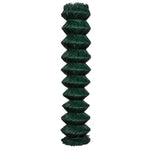 ZNTS Chain Link Fence with Posts 1.97x15 m Green 142419