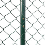 ZNTS Chain Link Fence with Posts 1.97x25 m Green 142420
