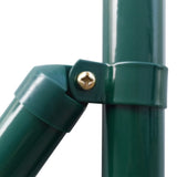 ZNTS Chain Link Fence with Spike Anchors 1.97x25 m Green 142422