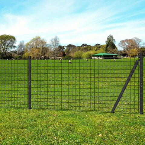 ZNTS Euro Fence Steel 25x1.2 m Grey 142494