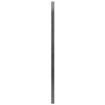 ZNTS Fence Panel with Posts Powder-coated Iron 6x1.6 m Anthracite 142567