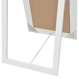 ZNTS Free-Standing Mirror Baroque Style 160x40 cm White 243691