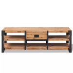 ZNTS TV Stand Solid Acacia Wood 140x40x45 cm 243913