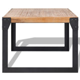 ZNTS Coffee Table Solid Acacia Wood 100x60x45 cm 243914